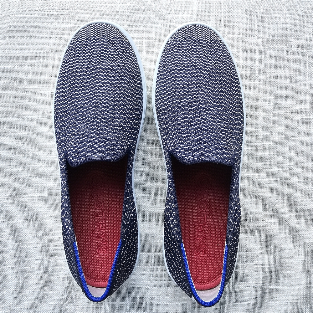New! Rothy's Sz 8 Maritime Gradient Blue Sneakers Flats Shoes Rothys - Picture 7 of 14